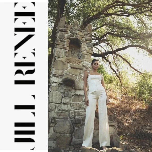 NWT Jill Renee Odette Raw Silk Jumpsuit - Picture 2 of 13